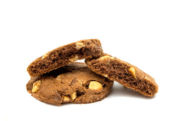cookies with chocolate and nuts