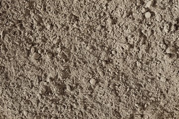 the crushed earth of natural color