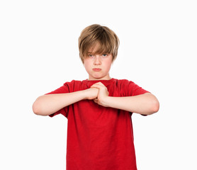 angry boy