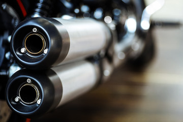 Naklejka premium Motorcycle exhaust
