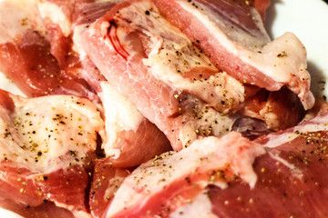 meat to cook with pepper and salt