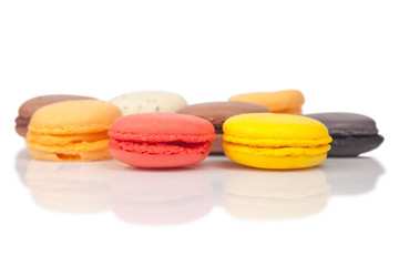 Colorful macaroons, French pastry