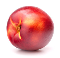 Nectarine fruit isolated on white background cutout