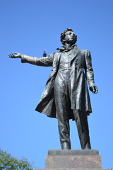 Naklejka premium Statue of Alexander Pushkin