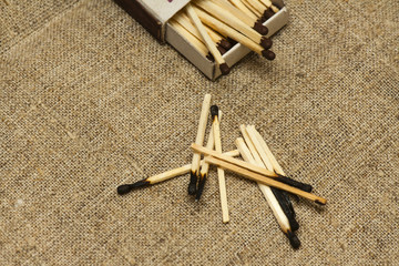 Burned match