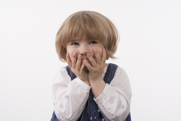 Portrait of a smiling little girl