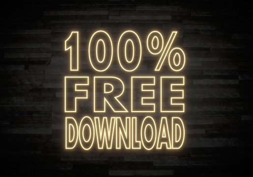100 percent free download symbol on classy stone wall