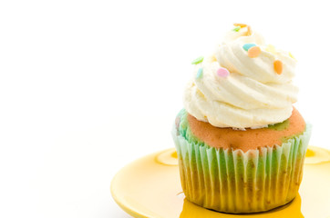 Cupcakes isolated on white background