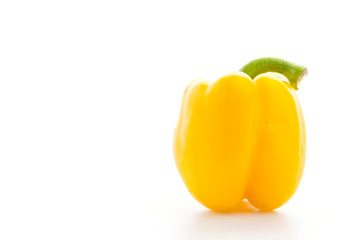 Fototapeta na wymiar Yellow pepper isolated on white