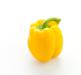 Yellow pepper isolated on white