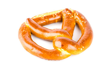 Pretzel isolated white background