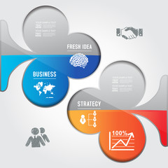 Modern design for business infographic