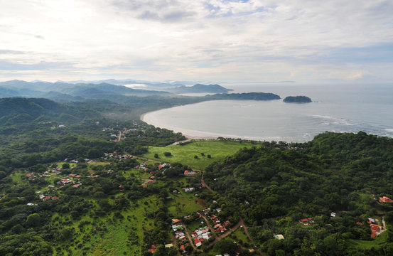 Aerial view of western Costa Rica