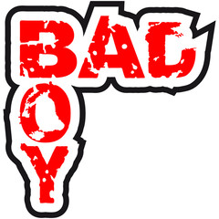 Bad Boy Stempel Design