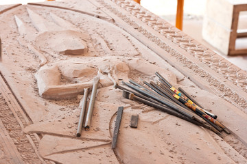 Stone carving