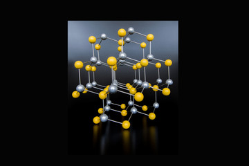 zinc sulfide crystal model