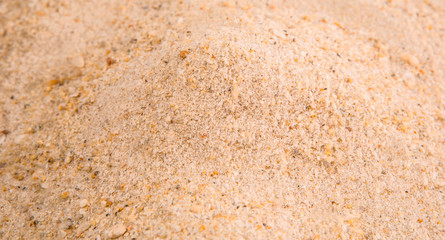 A pile of beach sand