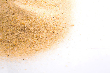 A pile of beach sand