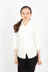 Beautiful young woman posing