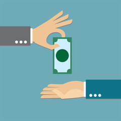 Giving money