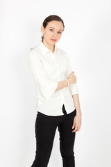 Beautiful young woman posing