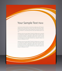 Vector layout business flyer, magazine cover, template or corpor