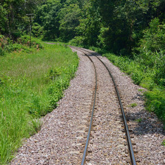 Fototapeta premium railway in country developing