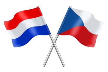 Flags : The Netherlands and Czech Republic
