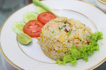 Thai food, fried rice, menu of local food in thailand