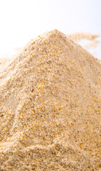 A pile of beach sand