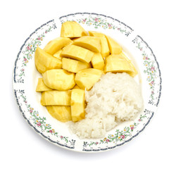 Mango and sticky rice dish 3