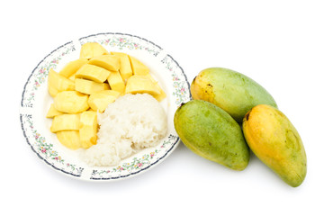 Mango and sticky rice dish 2