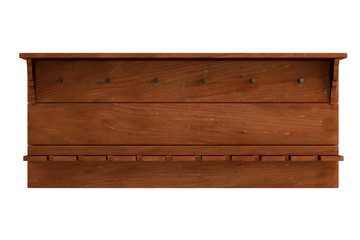 realistic 3d render of blacksmith shelf