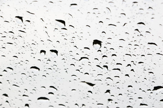 Pattern of droplets on wet glass 1