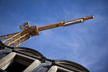 Crane on a construction site