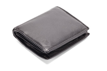 Black leather wallet