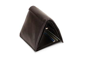 Black leather wallet