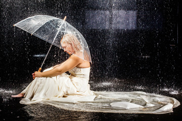  Bride in wet dress