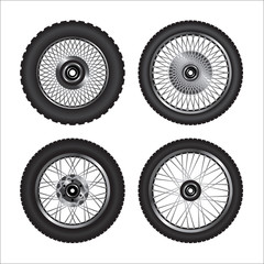 Fototapeta premium Motorcycle wheels