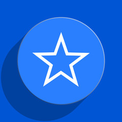 star blue web flat icon