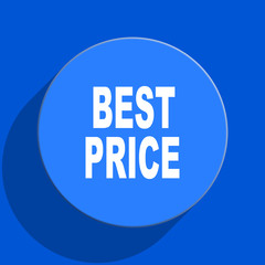 best price blue web flat icon