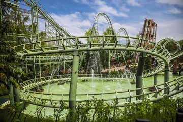 Green roller coaster