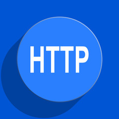 http blue web flat icon