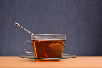 cup of tea with infuser