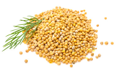 Mustard seeds heap