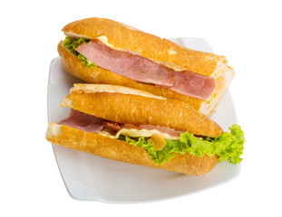 Ham and cheese sandwich