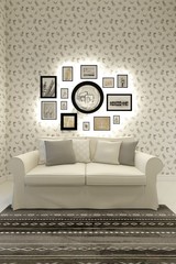3d rendering of sofa