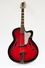 Fototapeta na wymiar Vintage archtop guitar