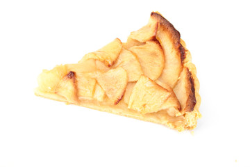 part de tarte aux pommes