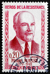 Postage stamp France 1960 Pierre Masse, Hero